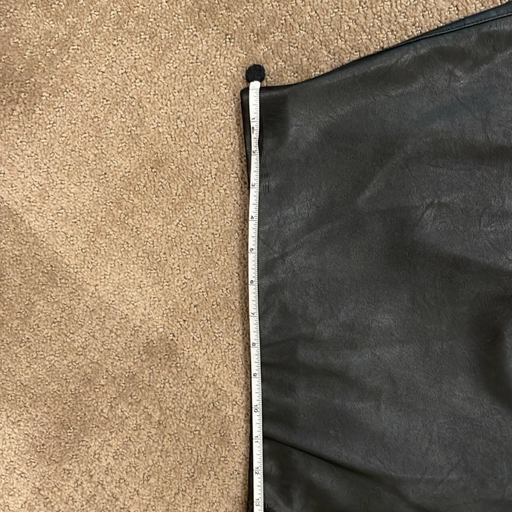 Bebe Leather Like Skirt with lace under lay. - Size L - Picture 7 of 7